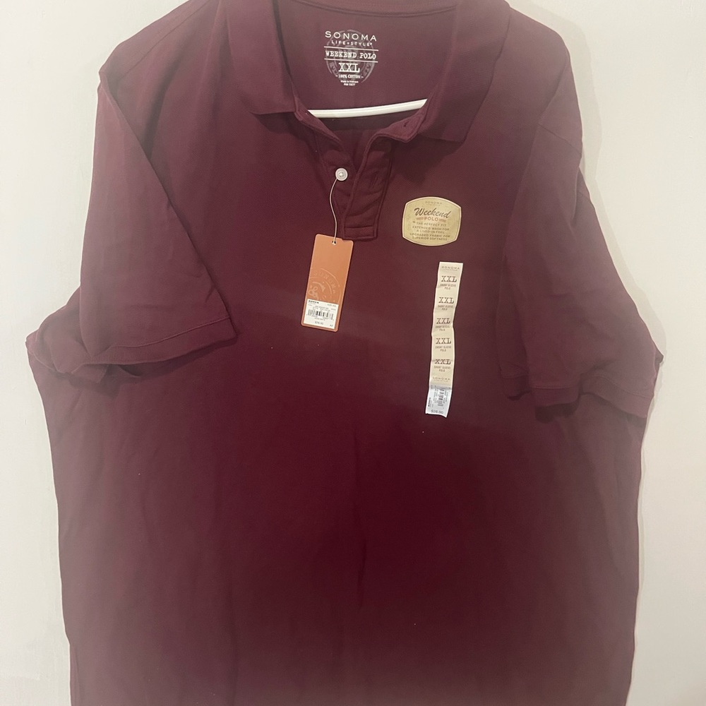 Mens Sonoma 2XL NWT Polo Shirt
